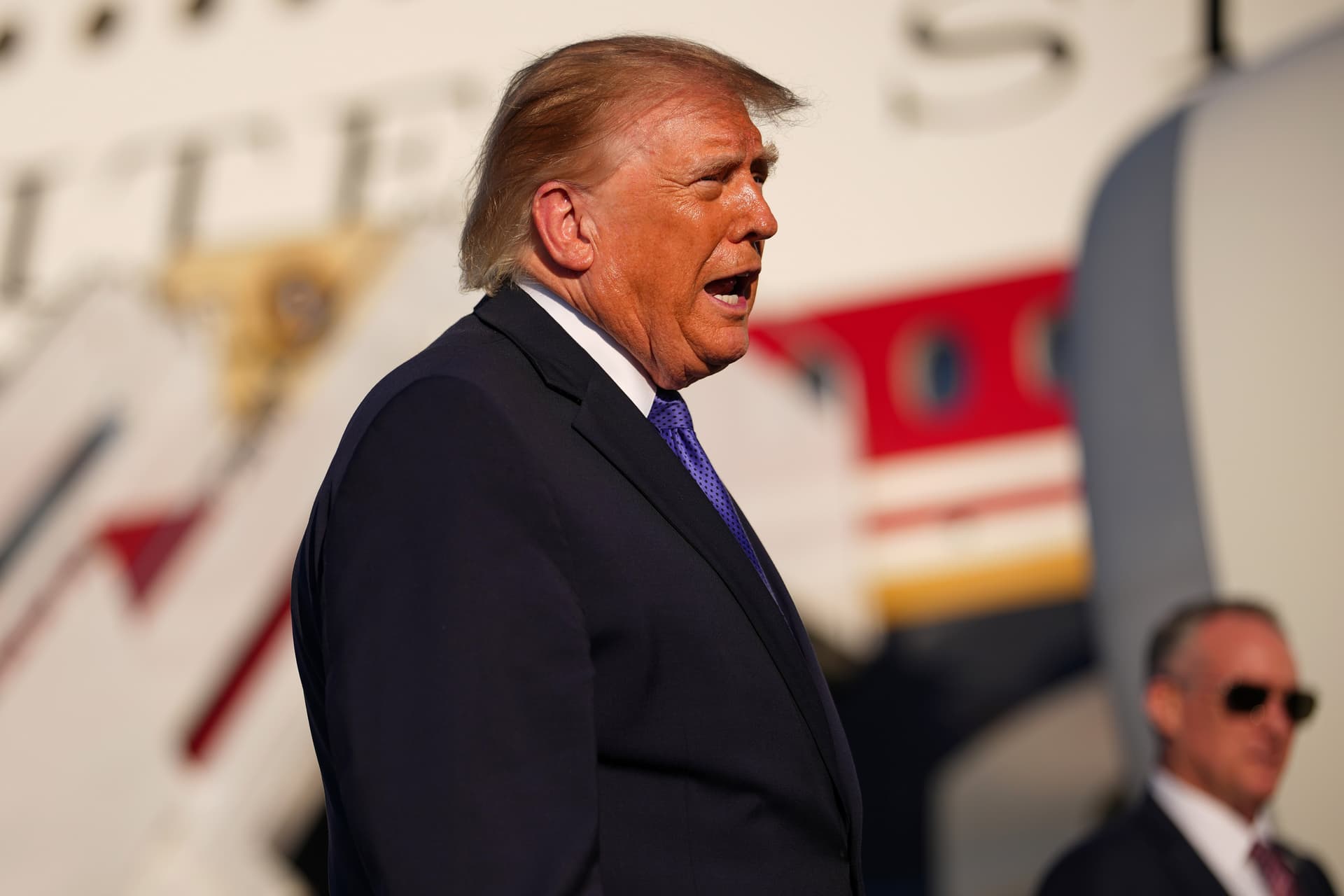 President Trump at Joint Base Andrews, Maryland, on October 29, 2026.