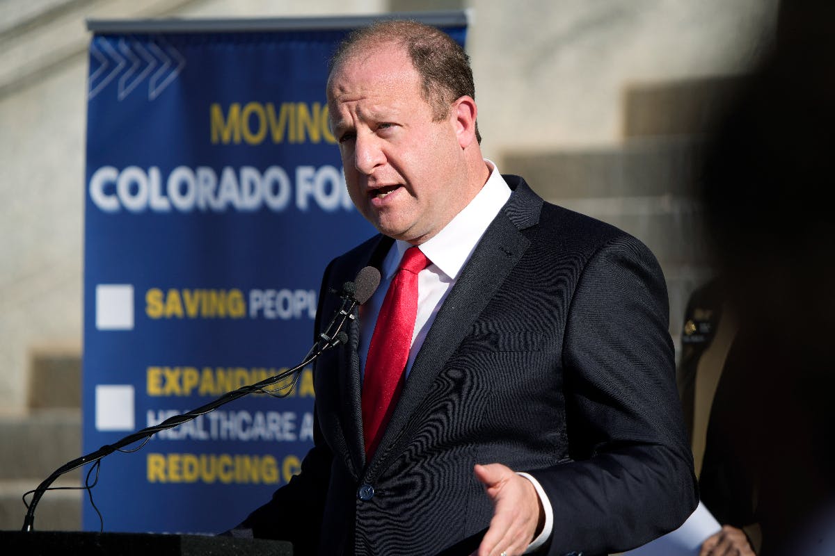 Governor Polis of Colorado. AP/David Zalubowski