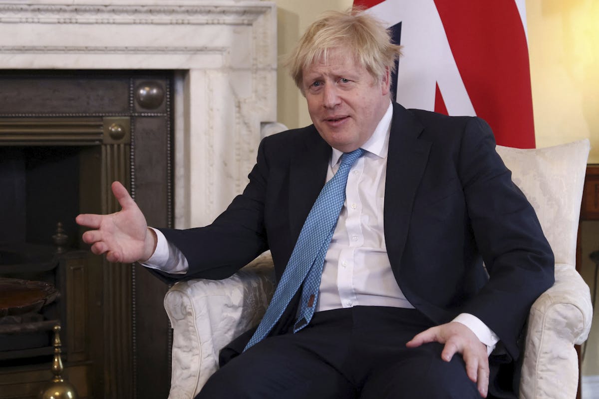 Prime Minister Johnson. Tom Nicholson/AP