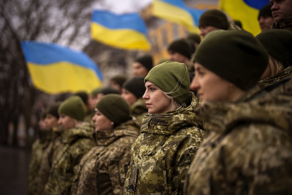 Ukrainian Army soldiers. AP Photo/Emilio Morenatti