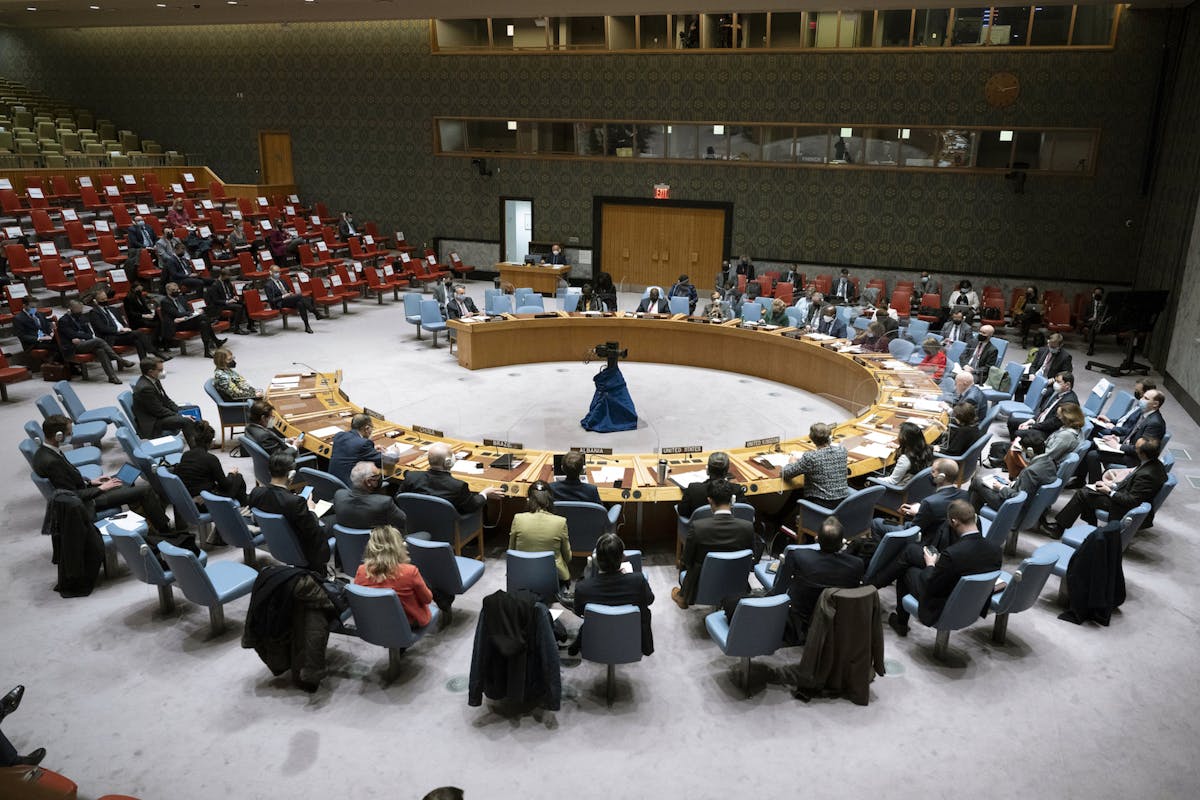 The United Nations Security Council meets in emergency session on Ukraine. AP/Evan Schneider/UN Photo