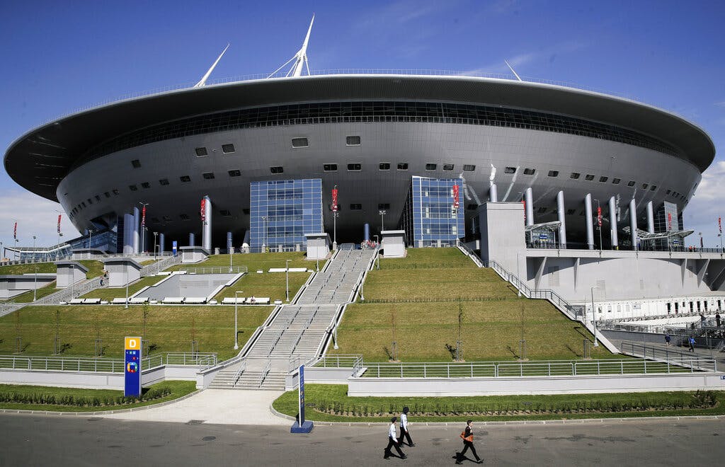 The St. Petersburg Stadium. AP/Pavel Golovkin, file