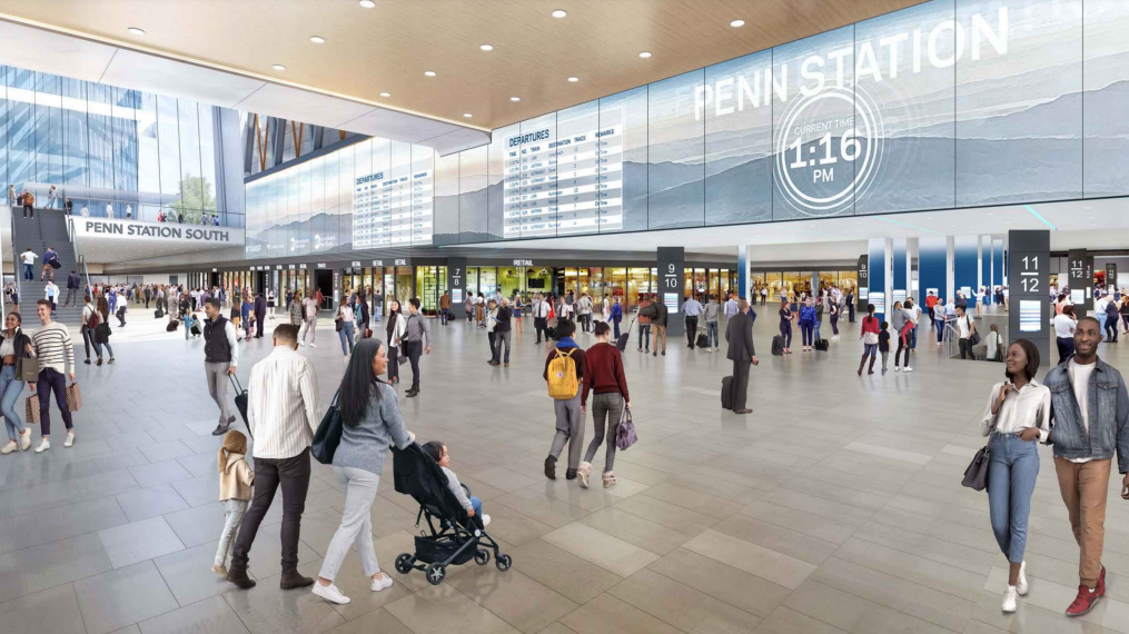 Penn Station rendering via New York governor's office.