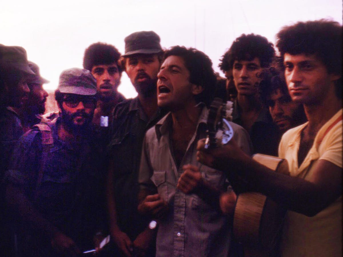 Leonard Cohen in Israel in 1973. Isaac Shokal via Spiegel & Grau