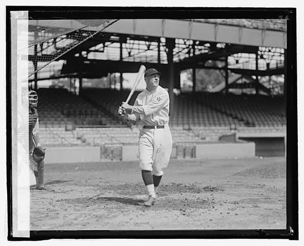 Joe Judge, 1924. National Photo Company Collection (Library of Congress) via Wikimedia Commons Featured image for Putting Joe Judge in Hall of Fame Might Help Save Baseball