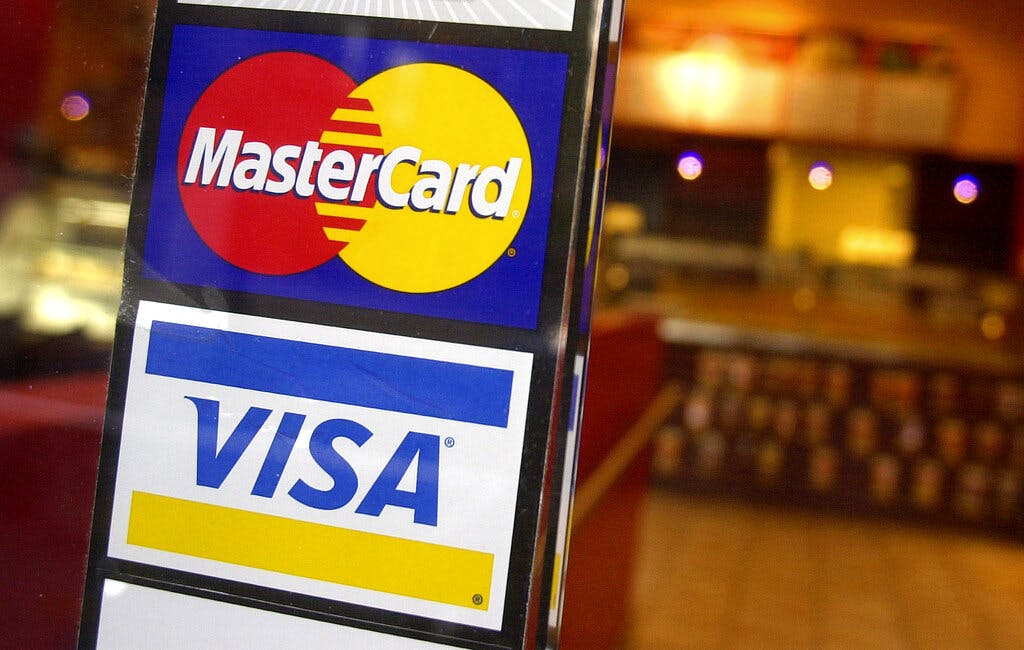 MasterCard and Visa are suspending their operations in Russia, the companies said March 5, 2022. AP/Mark Lennihan, file