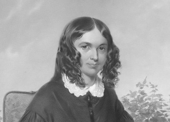 Elizabeth Barrett Browning (detail). Wikimedia Commons.