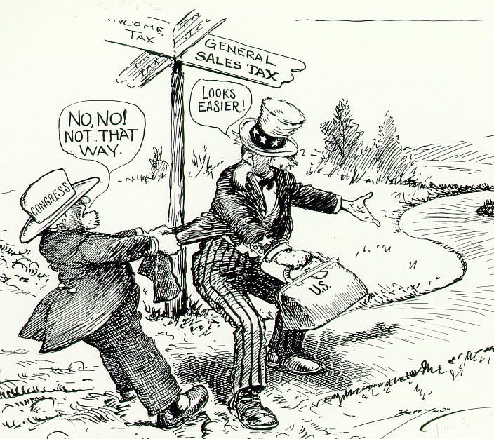 "No, No! Not That Way,"  political cartoon by Clifford Berryman, 1933 (detail). Wikimedia Commons