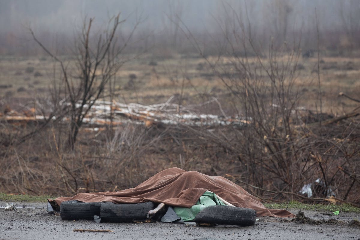 Evidence of war crimes against civilians along Ukraine's E40 highway. Mikhail Palinchak