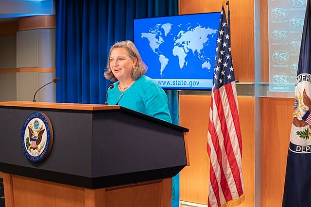 The American undersecretary of state, Victoria Nuland, September 1, 2021. Department of State via Wikimedia Commons