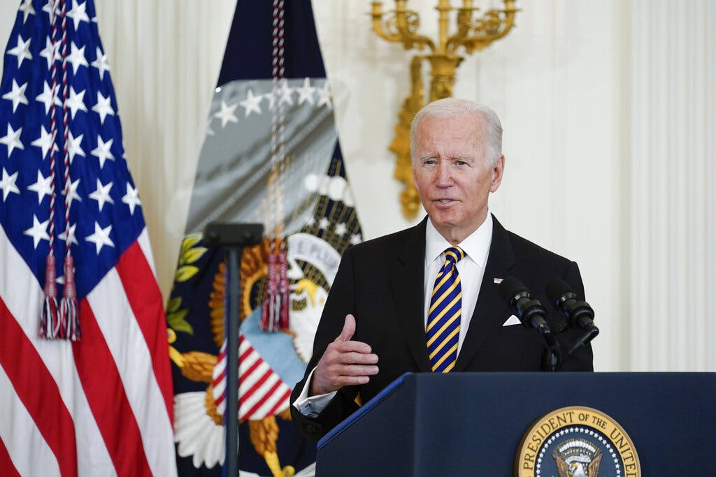 President Biden at the White House April 27, 2022. AP/Susan Walsh