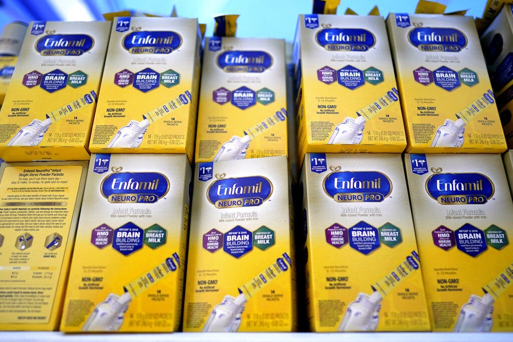 President Biden has invoked the Defense Production Act to speed production of infant formula. AP/David J. Phillip, file
