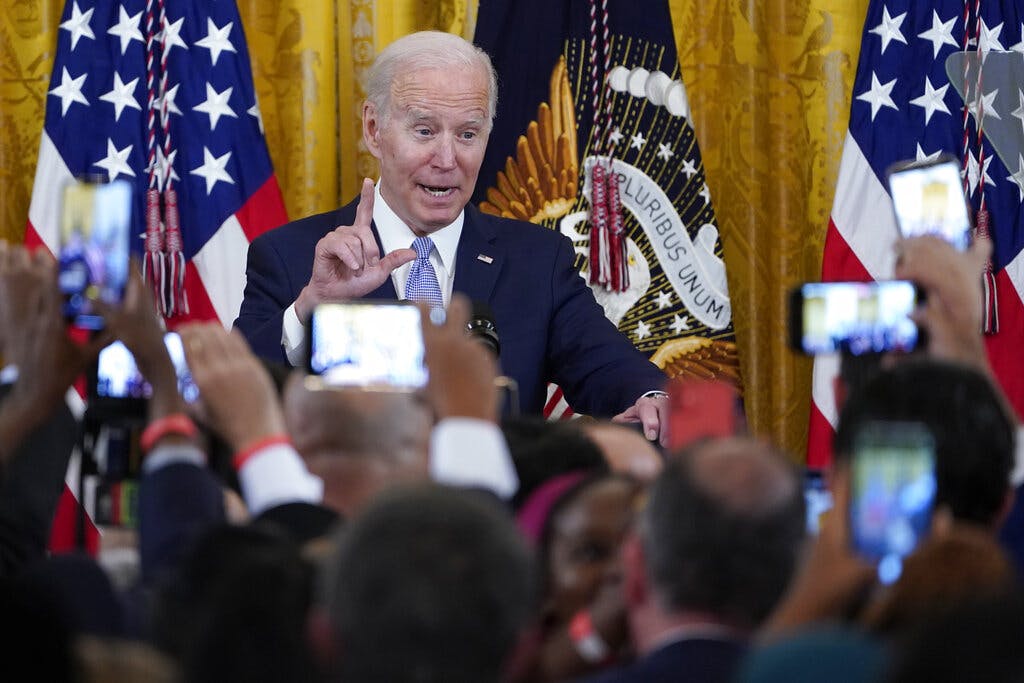President Biden at the White House May 2, 2022. AP/Susan Walsh, file