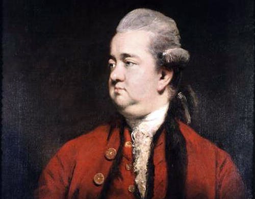 Portrait of Edward Gibbon by Sir Joshua Reynolds. Via Wikimedia Commons