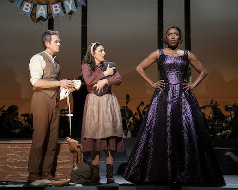 Neil Patrick Harris, Sara Bareilles, and Heather Headley in ‘Into the Woods.’ Joan Marcus