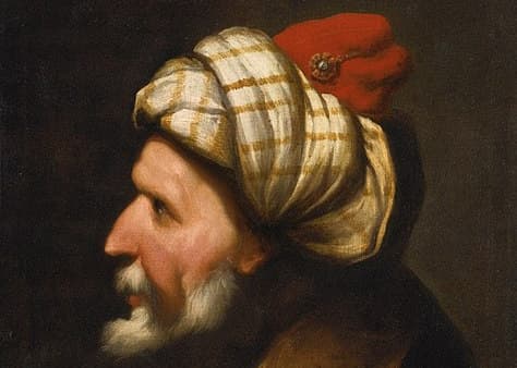 'Profile of a Barbary Pirate, Traditionally Identified as Barbarossa,' detail, by Pietro della Vecchia. Wikimedia Commons