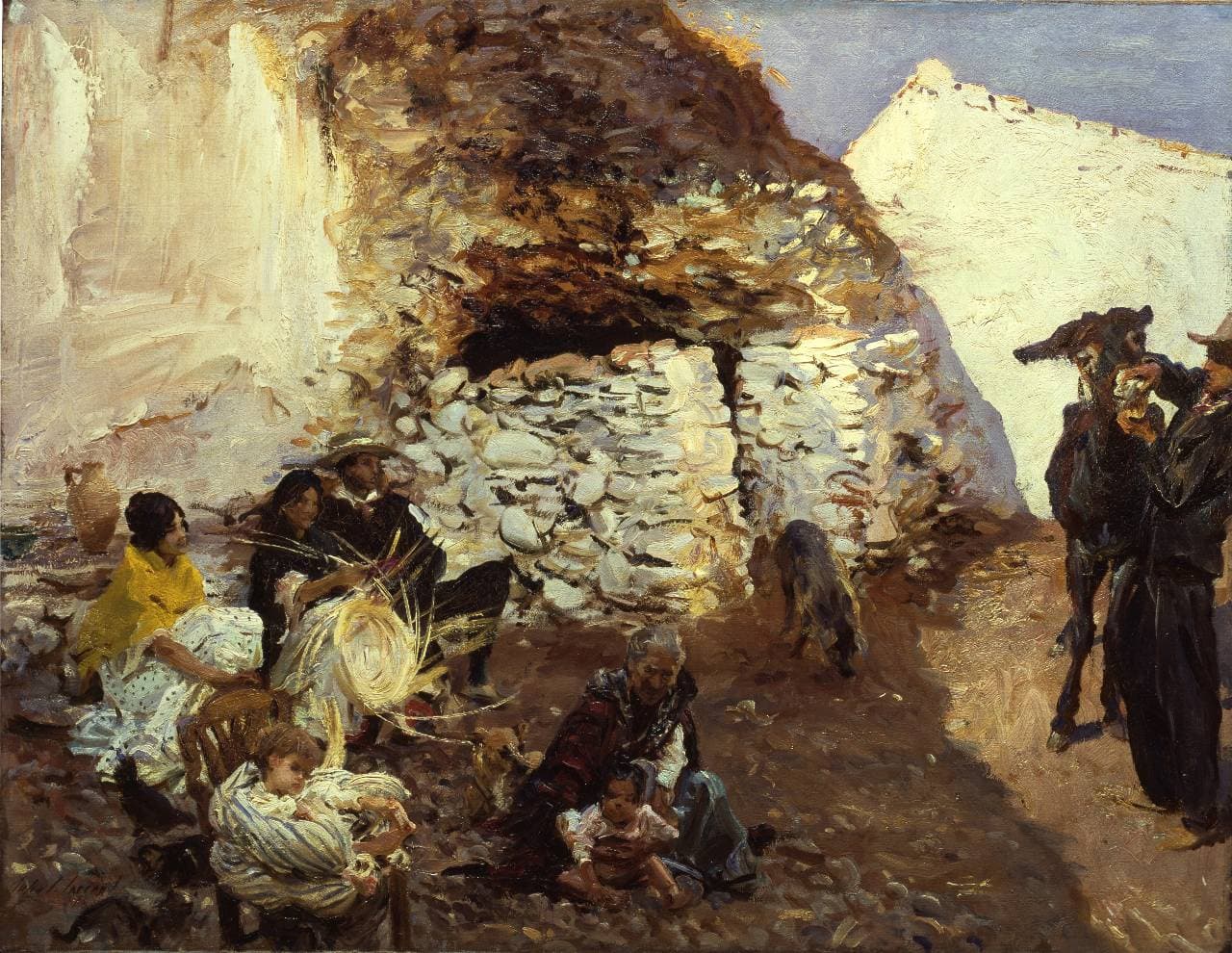 John Singer Sargent, "Spanish Roma Dwelling," 1912. Addison Gallery of American Art, Phillips Academy, Andover, MA/Bridgeman Images John Singer Sargent, "Spanish Roma Dwelling," 1912. Addison Gallery of American Art, Phillips Academy, Andover, MA/Bridgeman Images