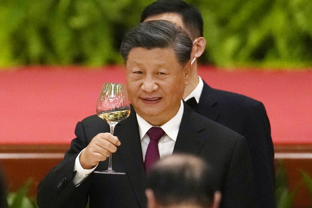 President Xi at a dinner reception on the eve of the National Day holiday at Beijing, September 30, 2022. 