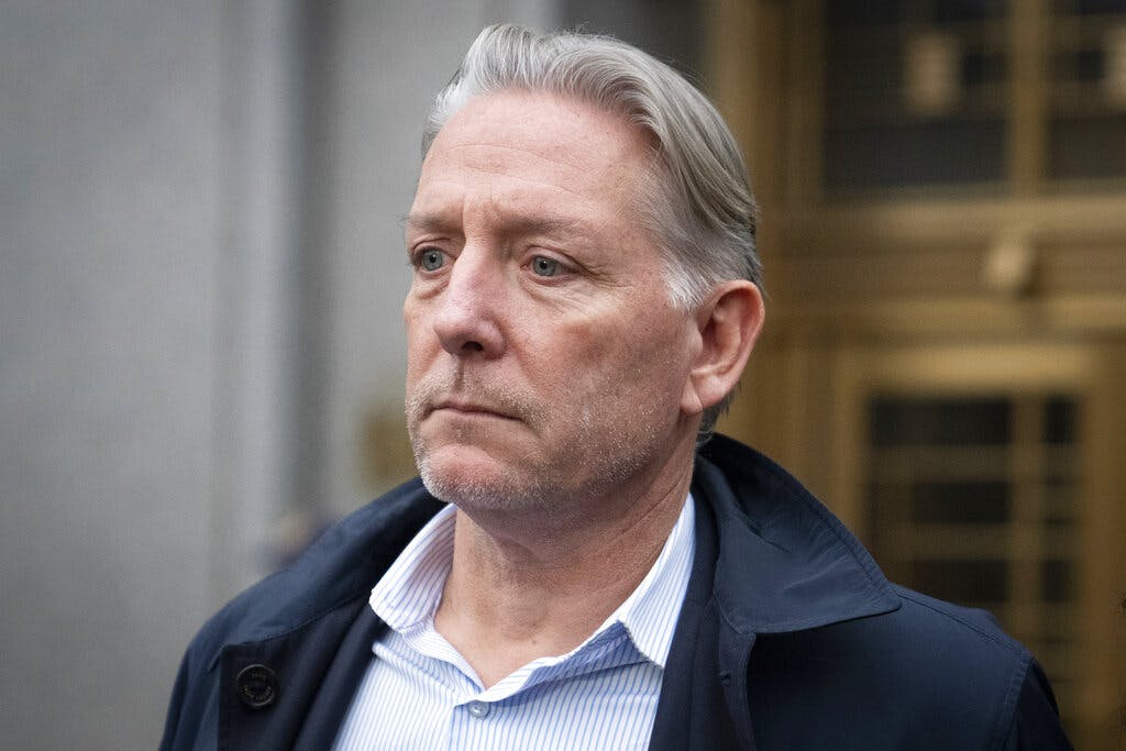 The former special agent in charge of the FBI's counterintelligence division in New York, Charles McGonigal, leaves court January 23, 2023, at New York.