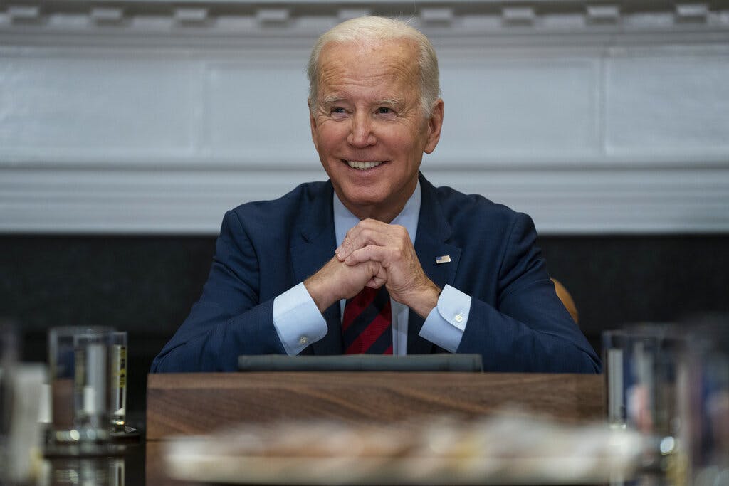 President Biden during a meeting with Democratic lawmakers at the White House, January 24, 2023.