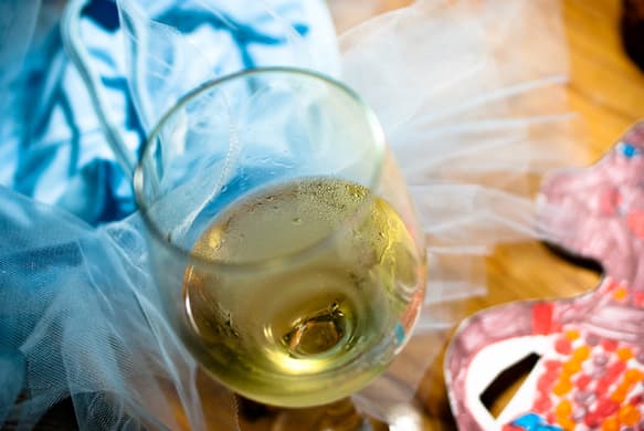 Robert S. Donovan via Wikimedia Commons A glass of French Chardonnay.