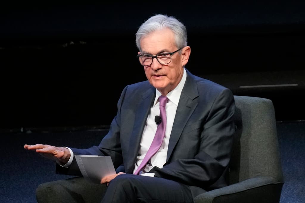AP/Seth Wenig The Federal Reserve chairman, Jerome Powell, at New York on October 19, 2023.