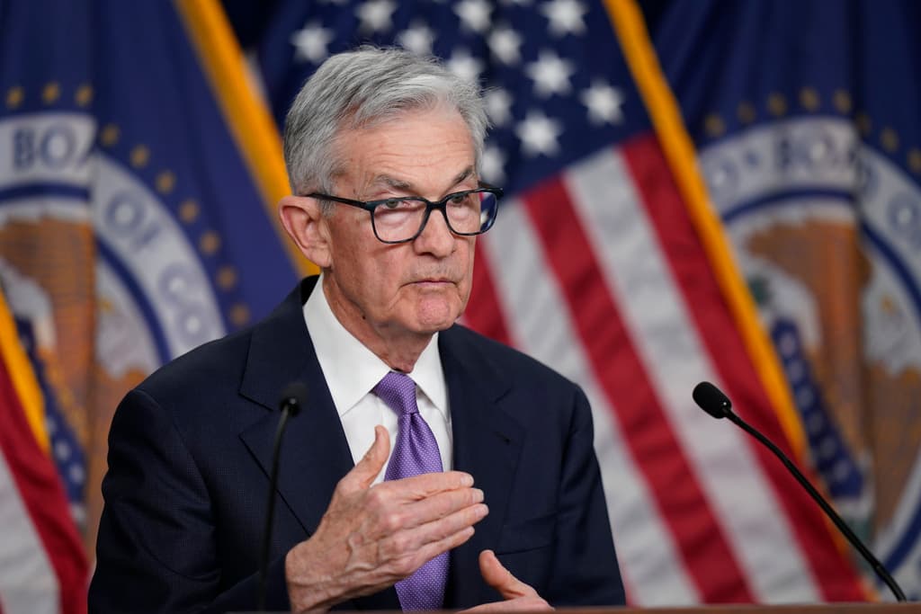 AP/Alex Brandon The Fed chairman, Jerome Powell, on December 13, 2023, at Washington.