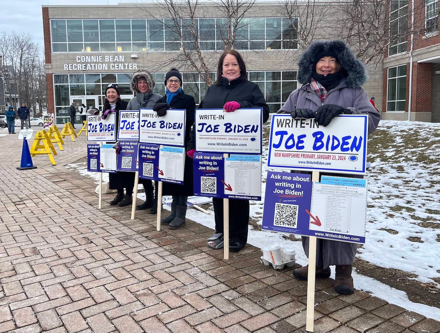 Caroline McCaughey/The New York Sun A polling place at Portsmouth, New Hampshire on January 23, 2024.