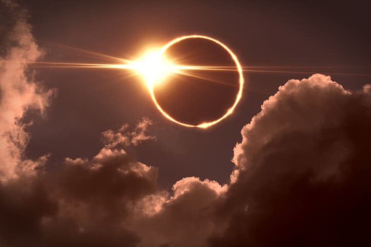 Getty Images A total eclipse of the Sun.