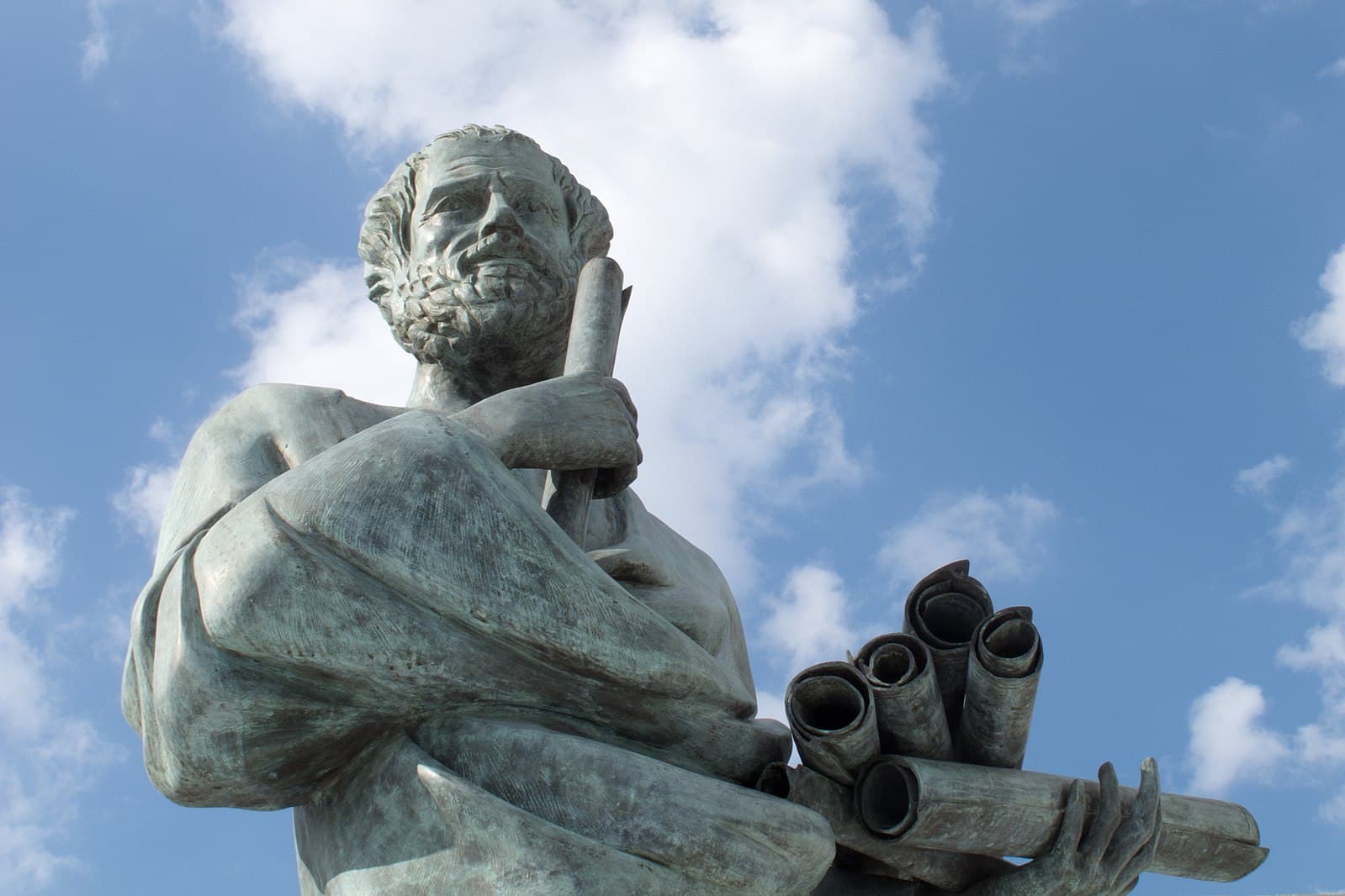 solut_rai via Wikimedia Commons Aristotle statue at the Aristotle University of Thessaloniki, Greece.