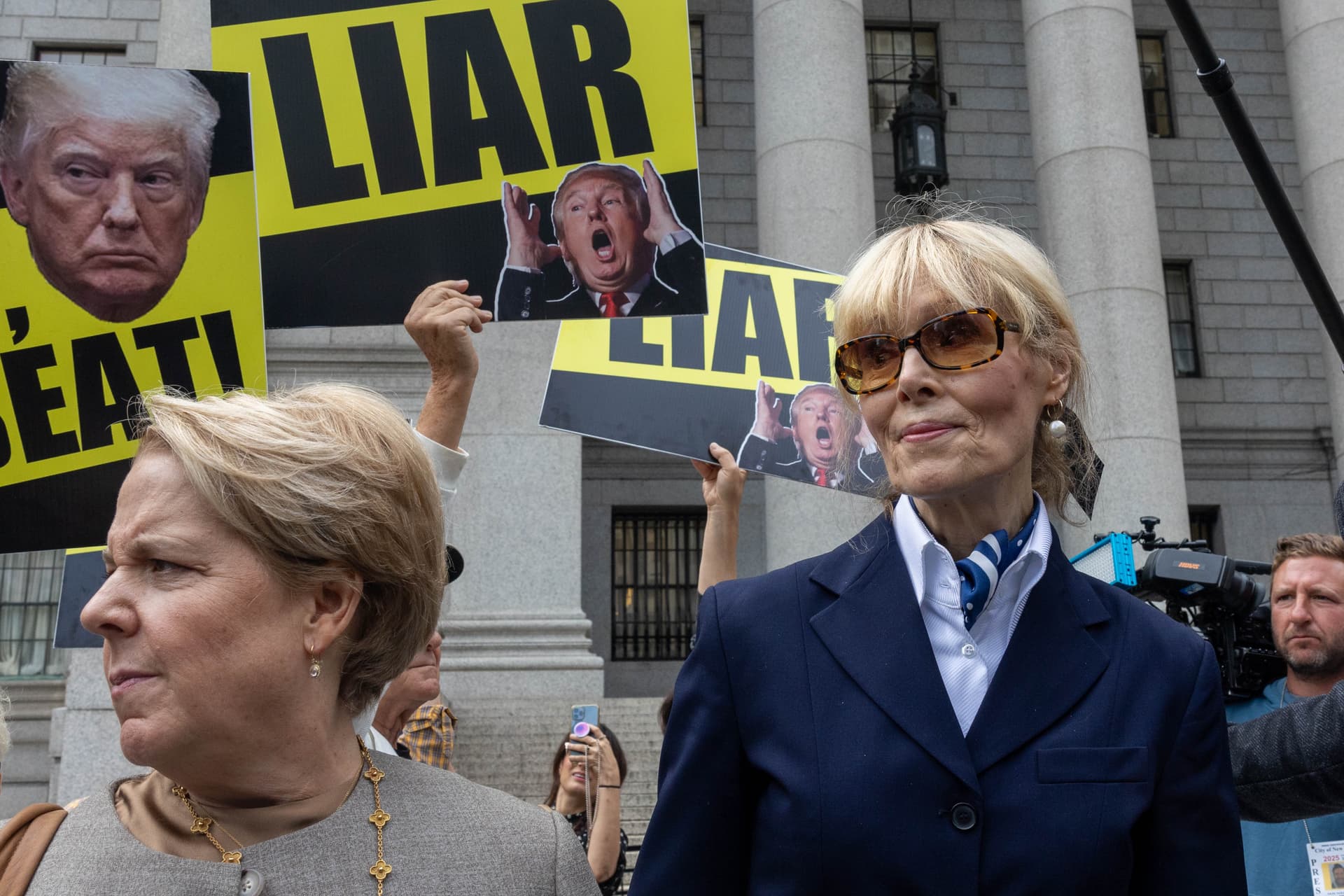 Alex Kent/Getty Images E. Jean Carroll leaves the courthouse on September 6, 2024 at New York City.