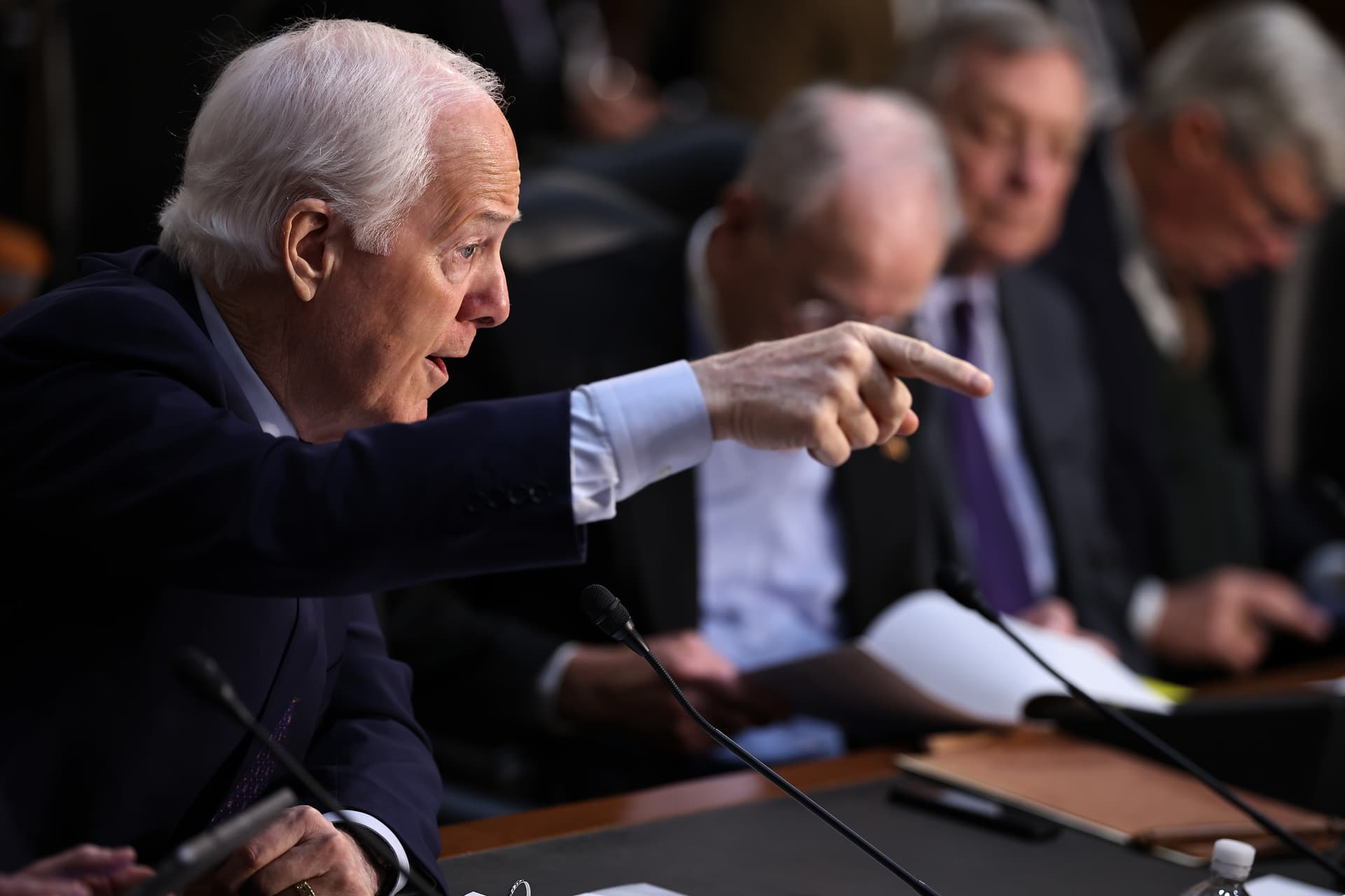 Chip Somodevilla/Getty Images John Cornyn, the incumbent U.S. Senator from Texas in the Hart Senate Office Building on Capitol Hill on January 15, 2025.