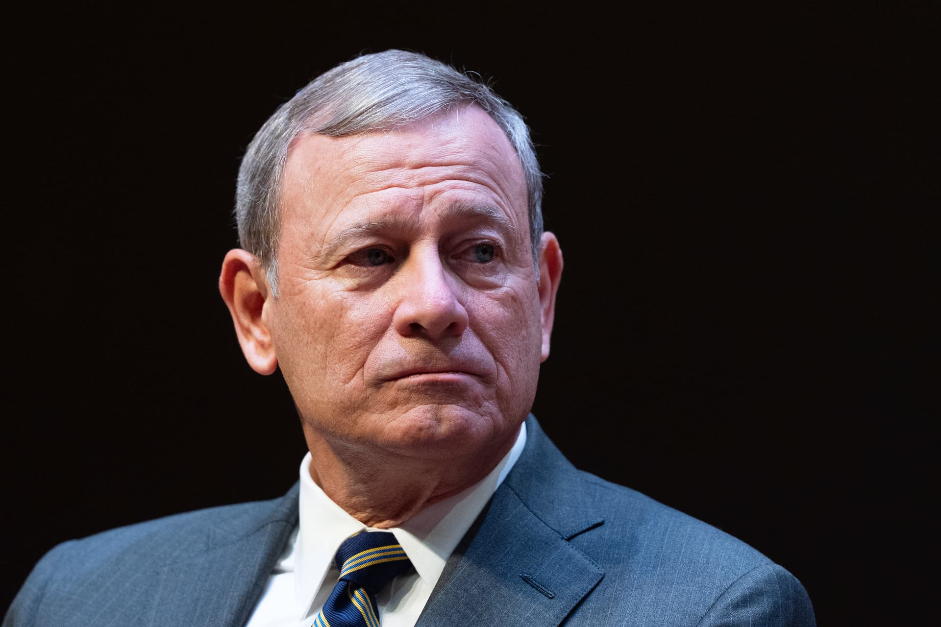 Manuel Balce/AP Chief Justice Roberts speaks to the graduating class at the Georgetown Law School at Washington, D.C., on May 12, 2025.