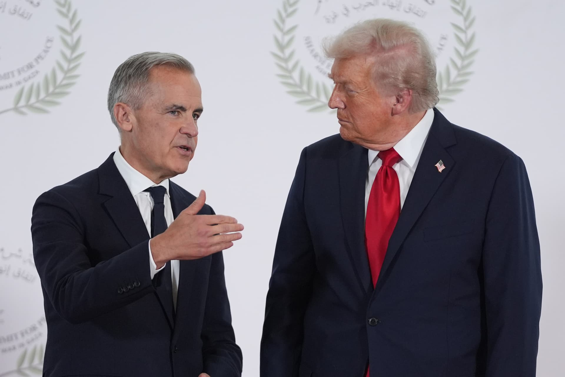 Evan Vucci/AP President Trump and Prime Minister Mark Carney meet at the Oval Office on October 7, 2025.