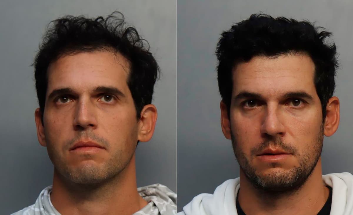 Miami-Dade Corrections and Rehabilitation Department via AP This photo provided by Miami-Dade Corrections and Rehabilitation Department shows from left, Alon Alexander and Oren Alexander, after being charged with sex trafficking, according to a federal indictment unsealed on Wednesday, Dec. 11, 2024.