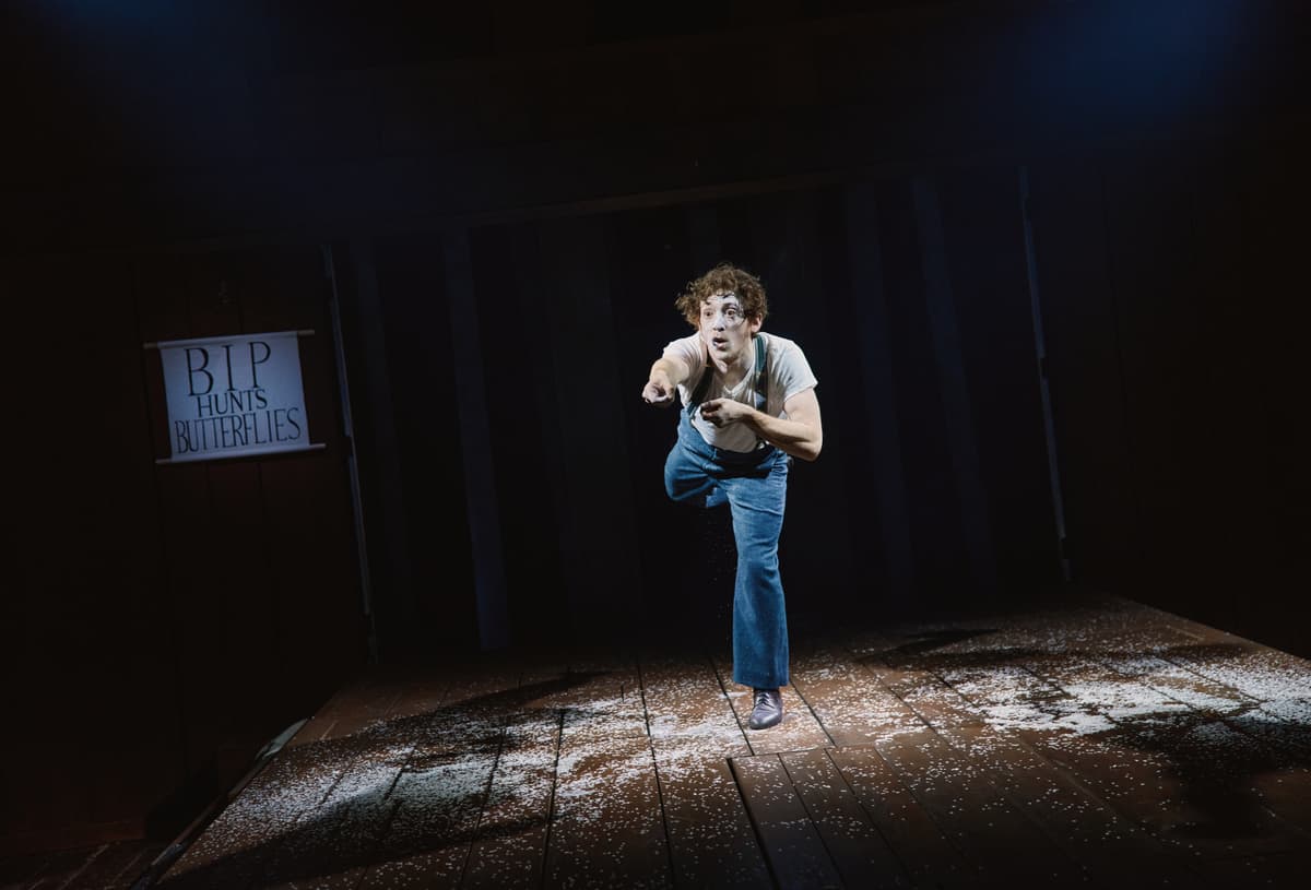 Emilio Madrid Ethan Slater in 'Marcel on the Train.'