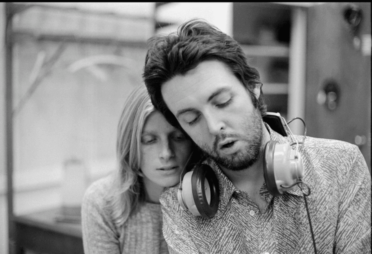 Linda McCartney Linda and Paul McCartney in 'Man on the Run'