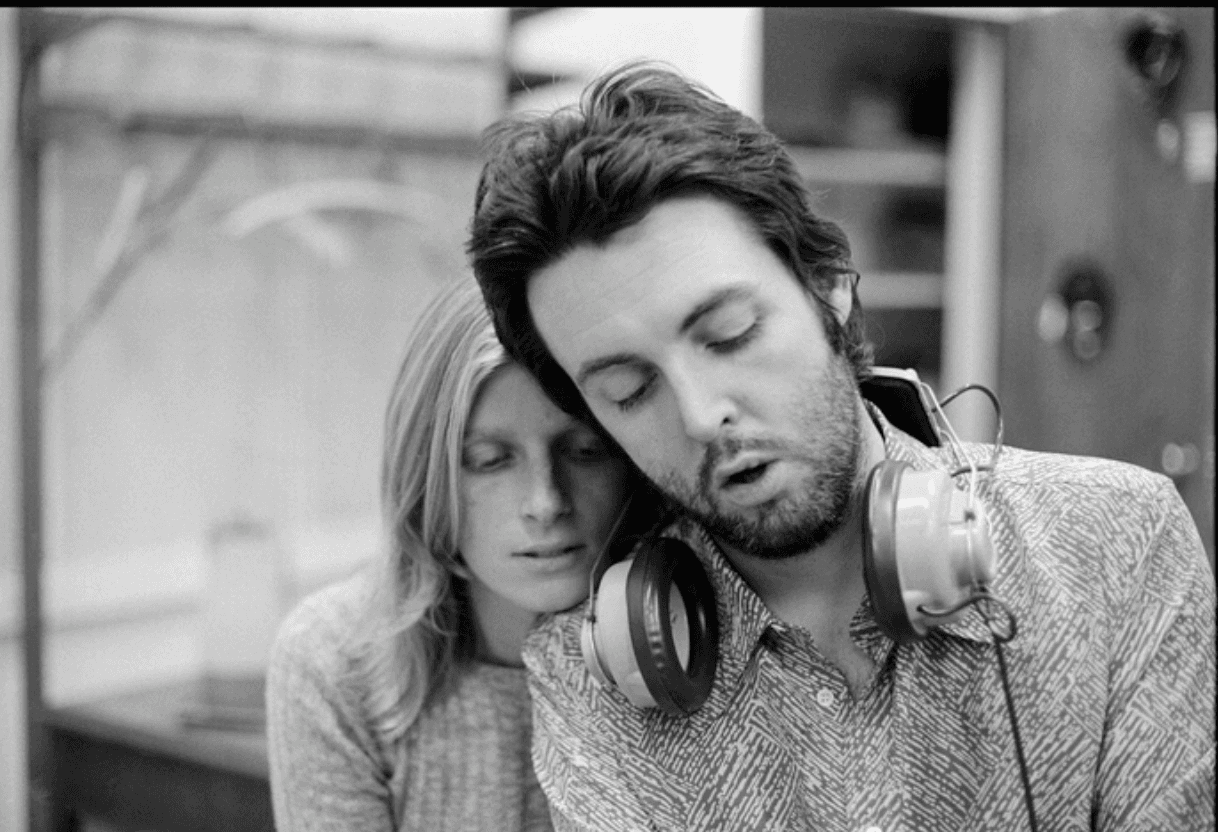Linda McCartney Linda and Paul McCartney in 'Man on the Run'