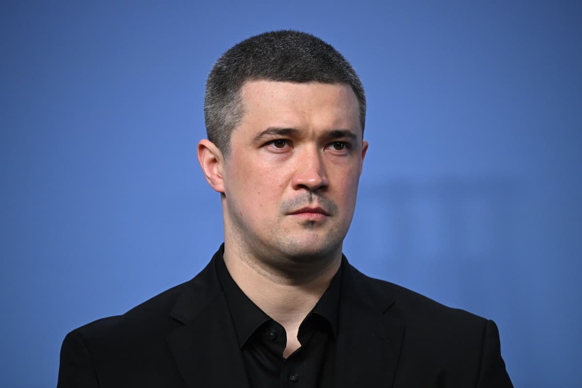 Leon Neal/Getty Images Ukraine's defense minister, Mykhailo Fedorov, at the NATO Defense Ministers Meeting on February 12, 2026 at Brussels.