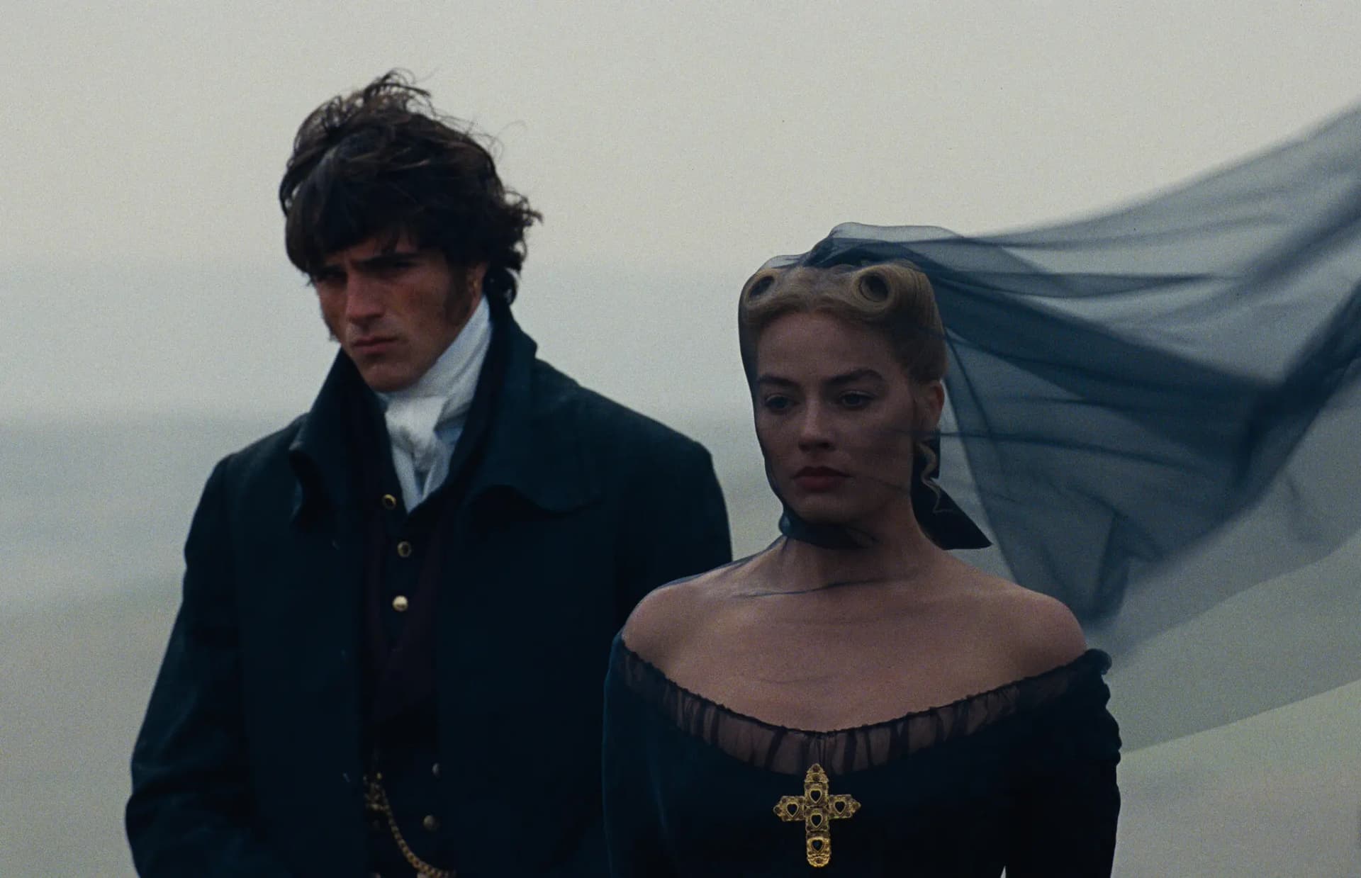 Via Warner Brothers Pictures Margot Robbie and Jacob Elordi in 'Wuthering Heights,' 2026.