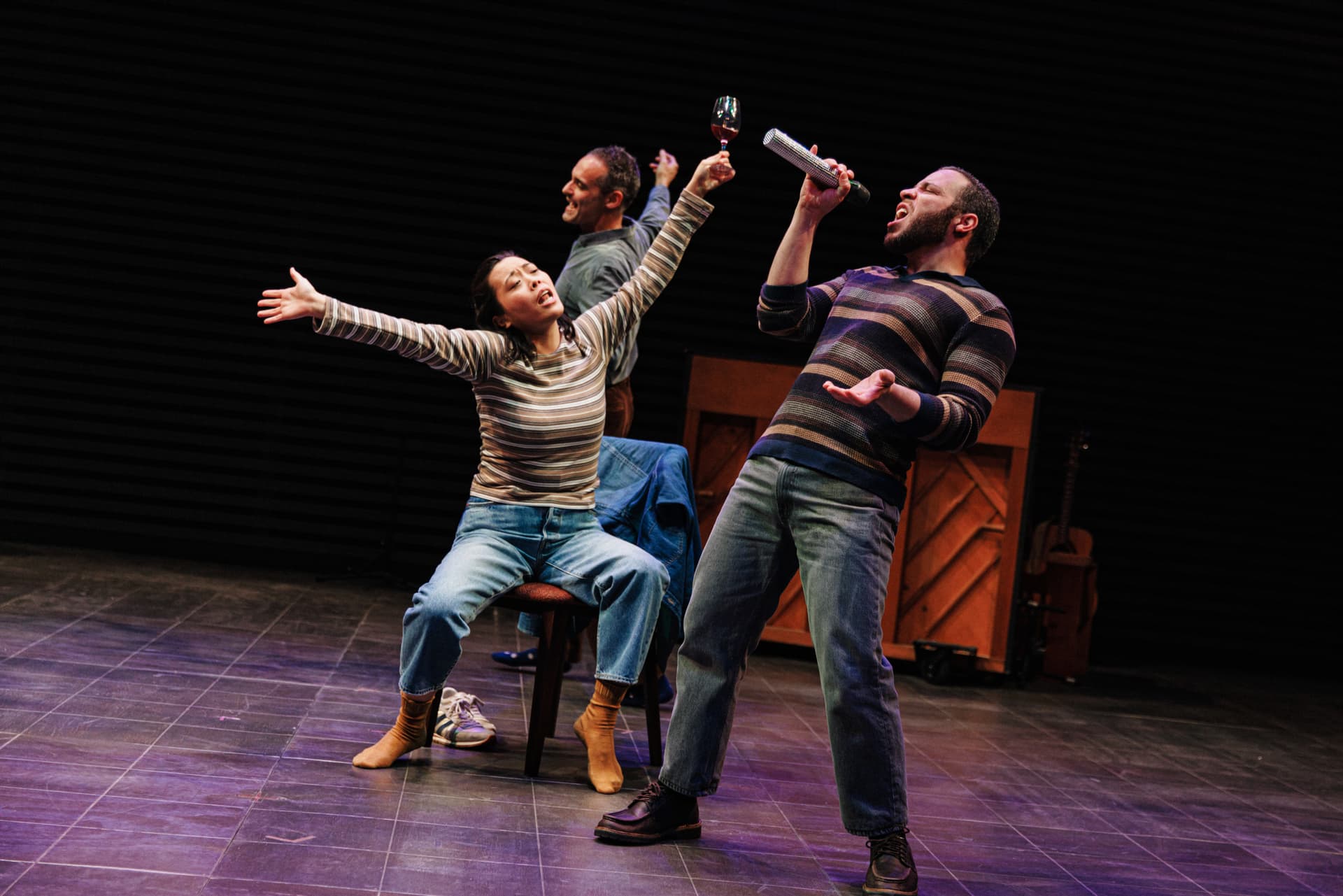 Marc J. Franklin Brooke Ishibashi,
Jonathan Raviv and Robin de Jesús in 'Night Side Songs.'