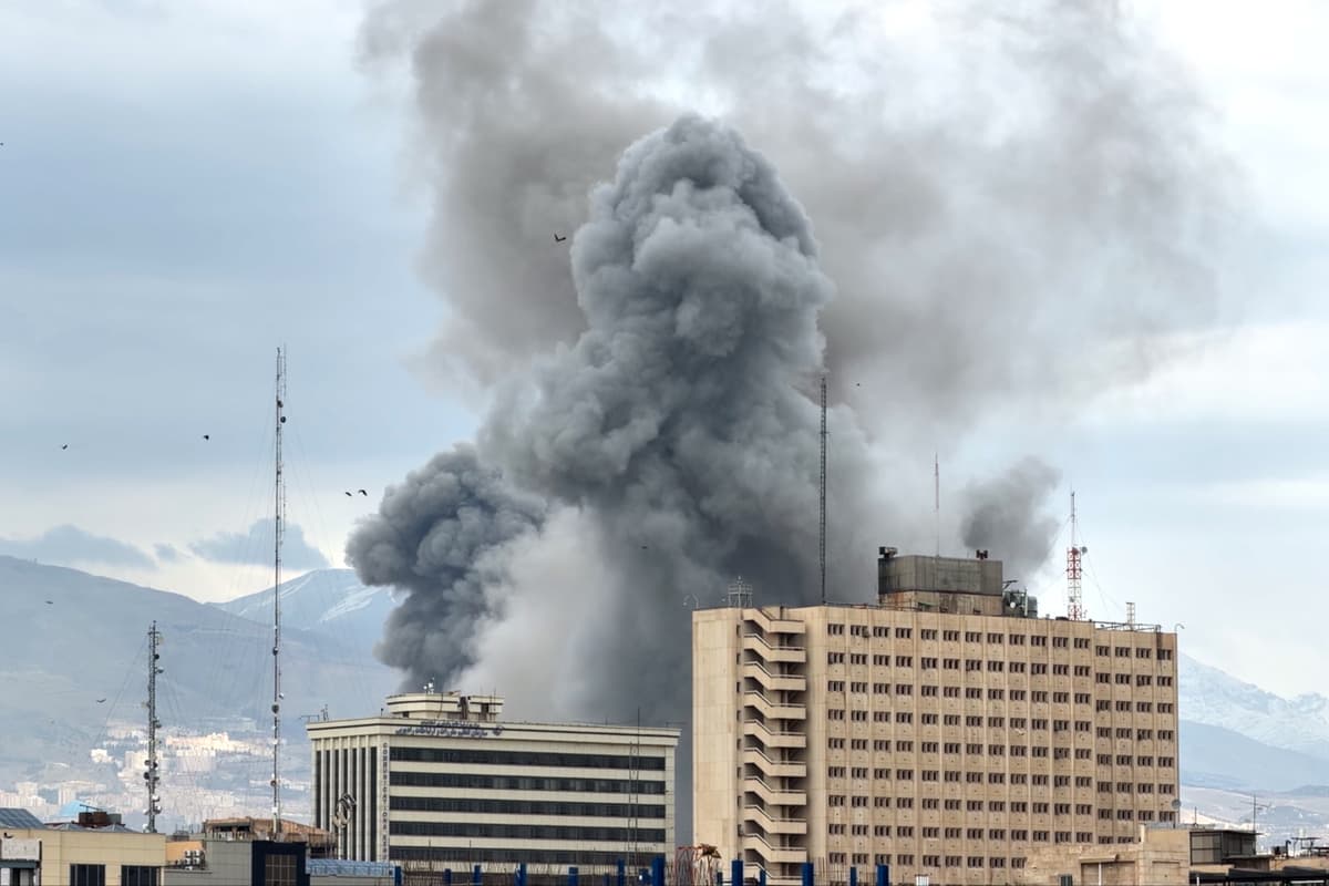 AP/Mohsen Ganji An air strike at Tehran, Iran, March 2, 2026.