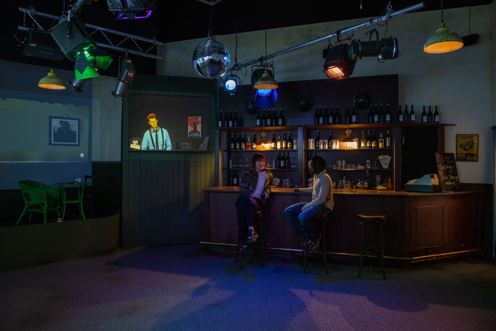 Luke Hayes The recreation of the Blitz nightclub at the Design Museum.