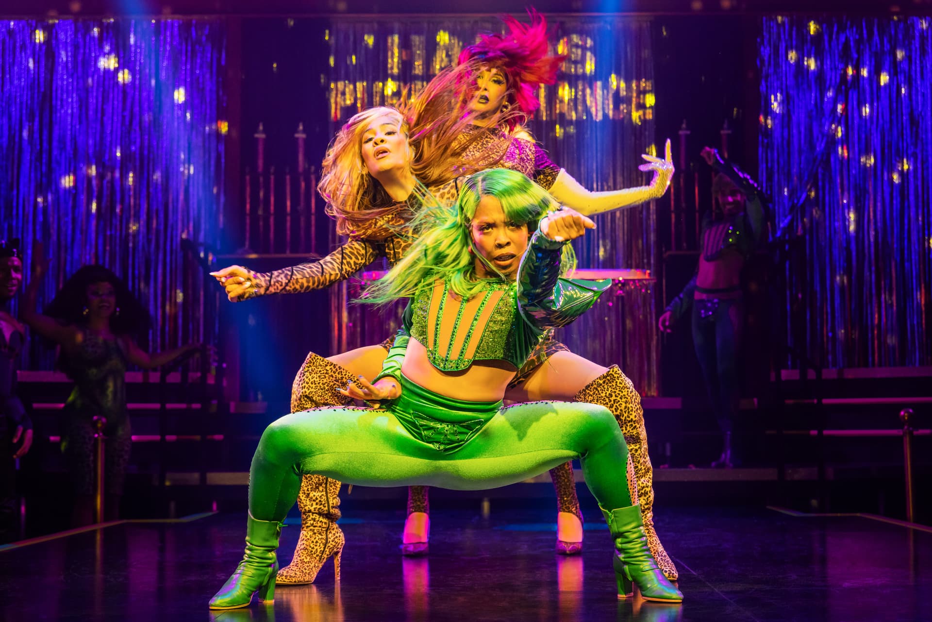 Matthew Murphy and Evan Zimmerman for MurphyMade Leiomy, Kya Azeen, and Dava Huesca in 'Cats: The Jellicle Ball.'