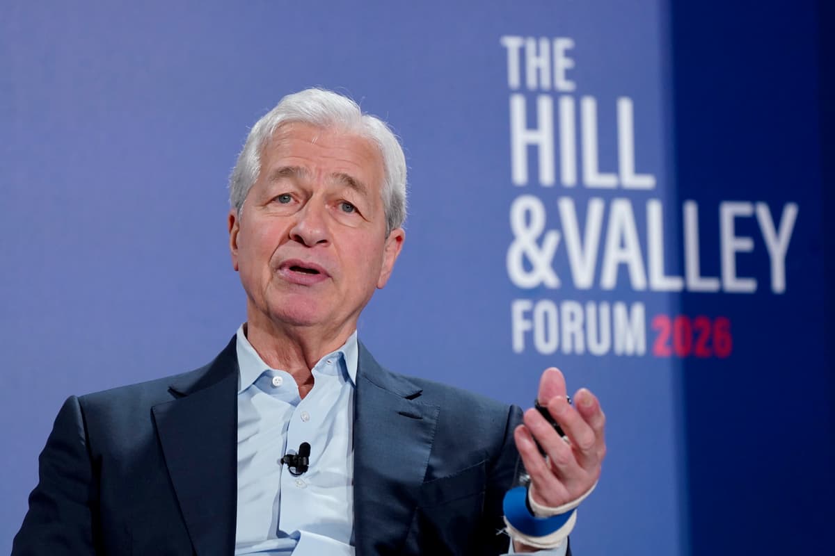 Leigh Vogel/Getty Images the Hill & Valley Forum The chairman of JPMorgan Chase, Jamie Dimon, on March 24, 2026 at Washington, D.C.