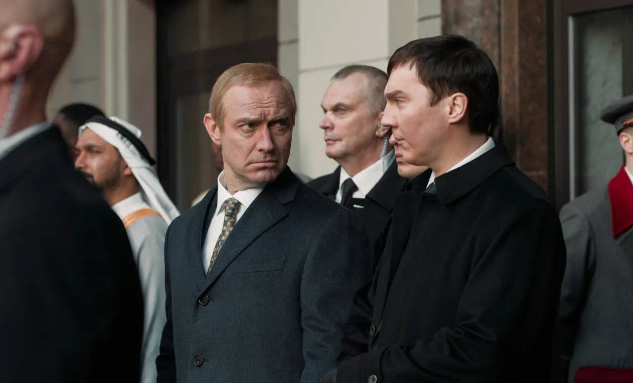 Curiosa Films Jude Law and Paul Dano in 'The Wizard of the Kremlin.'