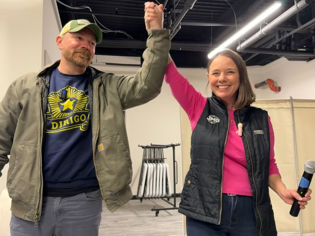 Shenna Bellows via X Secretary of State Shenna Bellows campaigns with U.S. Senate candidate Graham Platner in Maine in May 2026. Mr. Platner announced on May 26 that Ms. Bellows was his second choice in the early ranked-choice Democratic primary vote.