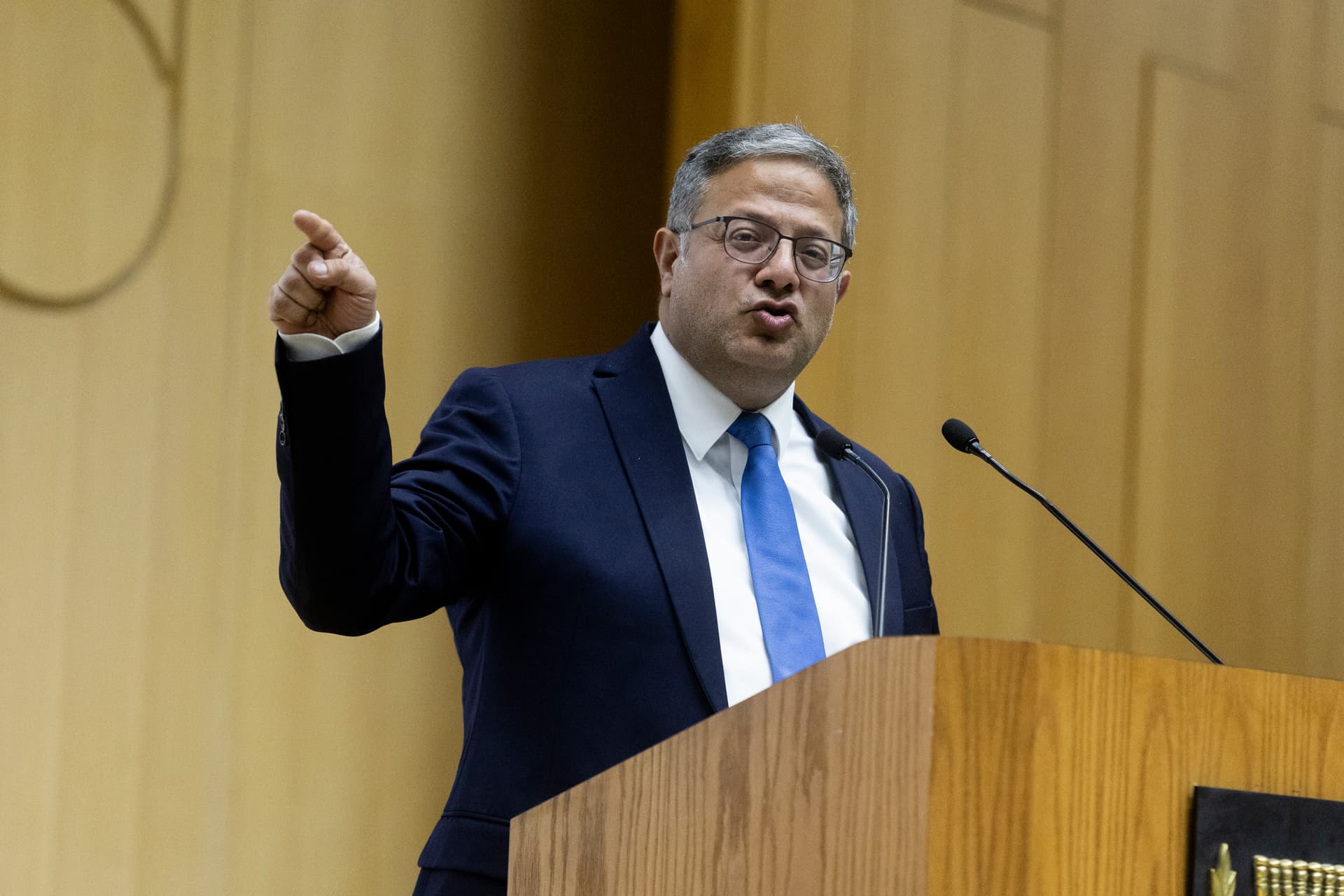 Israel's Minister of National Security Itamar Ben Gvir speaks during an event. Amir Levy/Getty Images Featured image for Israeli Minister ‘Betrayed Dignity of His Nation’: U.S. Ambassador Joins Uproar Over Gaza Flotilla Video