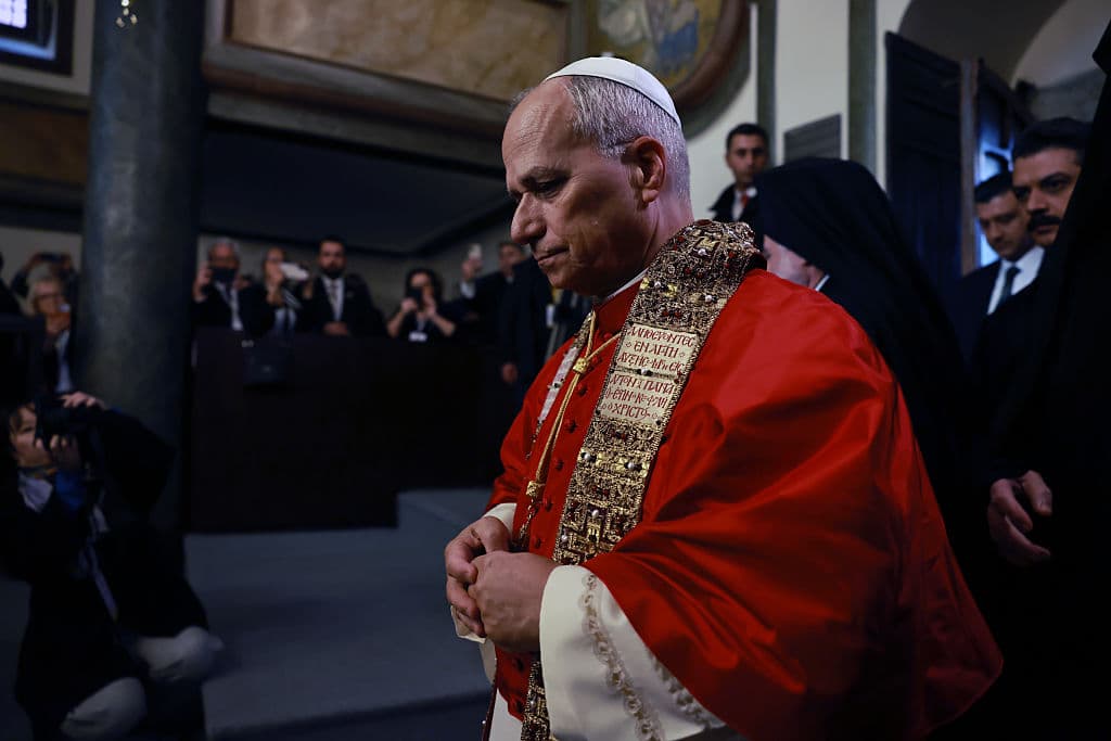 Chris McGrath/Getty Images Pope Leo XIV performs liturgy at the Patriarchal Church of Saint George on November 30, 2025 at Istanbul.