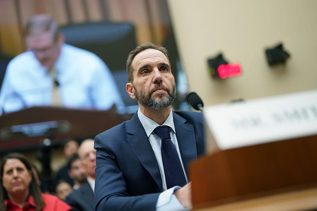 Al Drago/Getty Images Special Counsel Jack Smith prepares to testify during a hearing before the House Judiciary Committee on January 22, 2026 at Washington, DC.